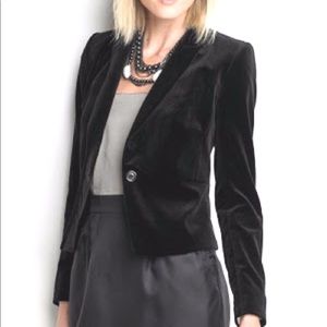 Banana Republic Velvet Short Blazer